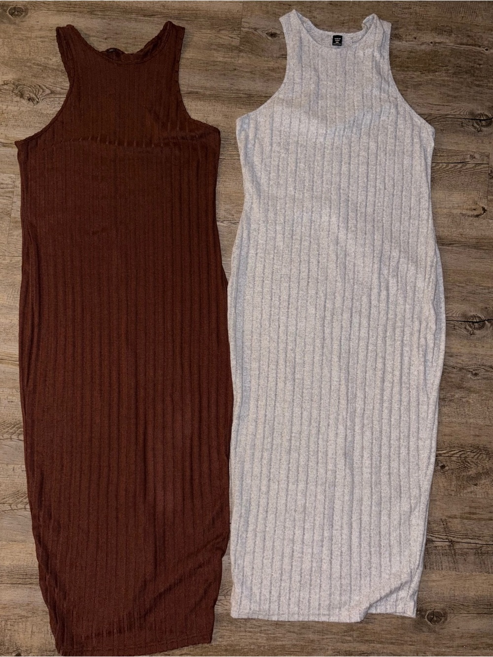 Shein Ribbed Sleeveless Midi Dress XXL